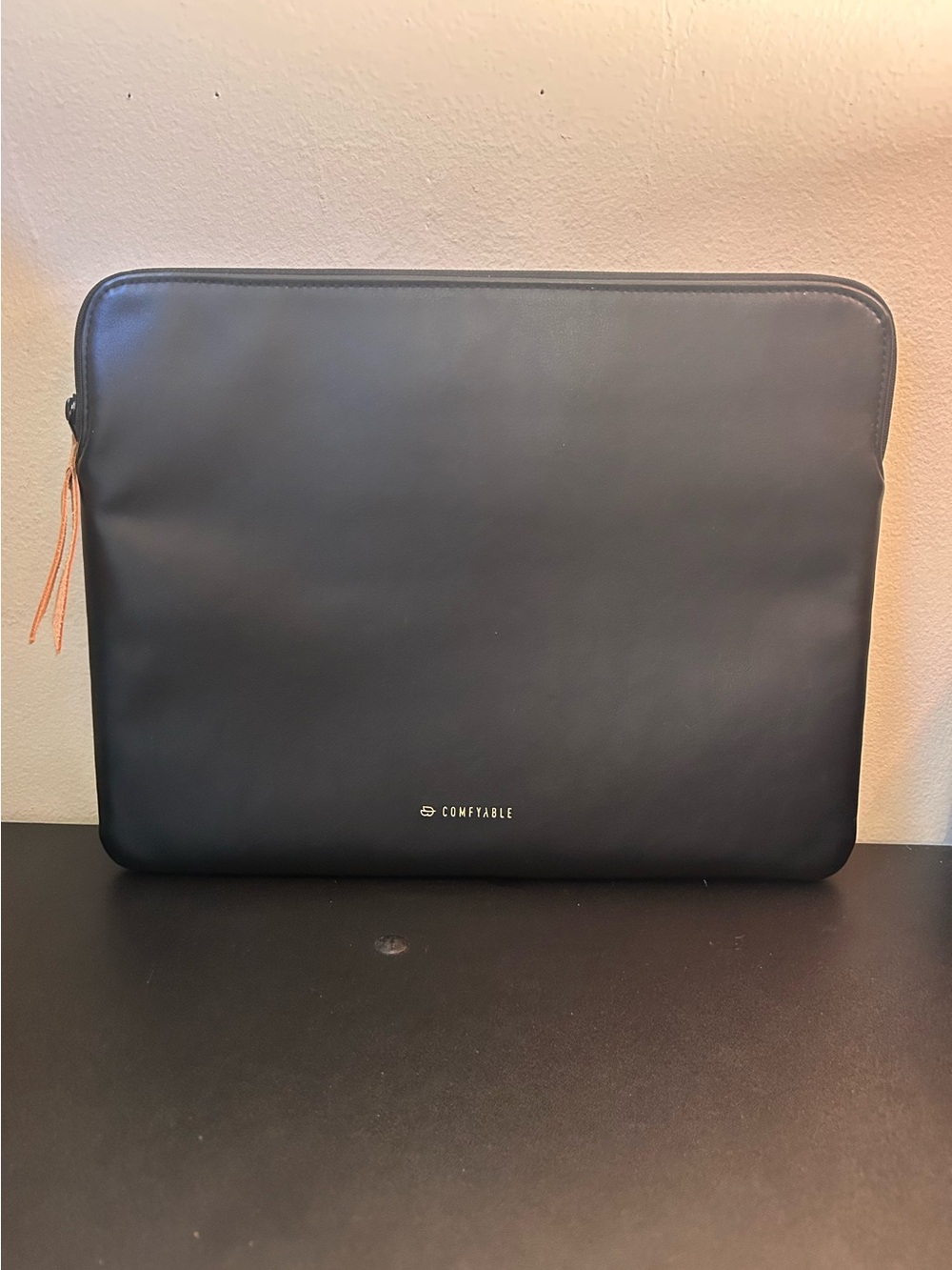Comfyable Laptop Sleeve 13” Faux Leather Padded Slim Macbook Computer Pouch Case